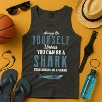 Always Be Yourself Unless You Can Be A Shark Tank Top thumb 4