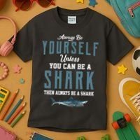 Always Be Yourself Unless You Can Be A Shark Kids T-Shirt thumb 3
