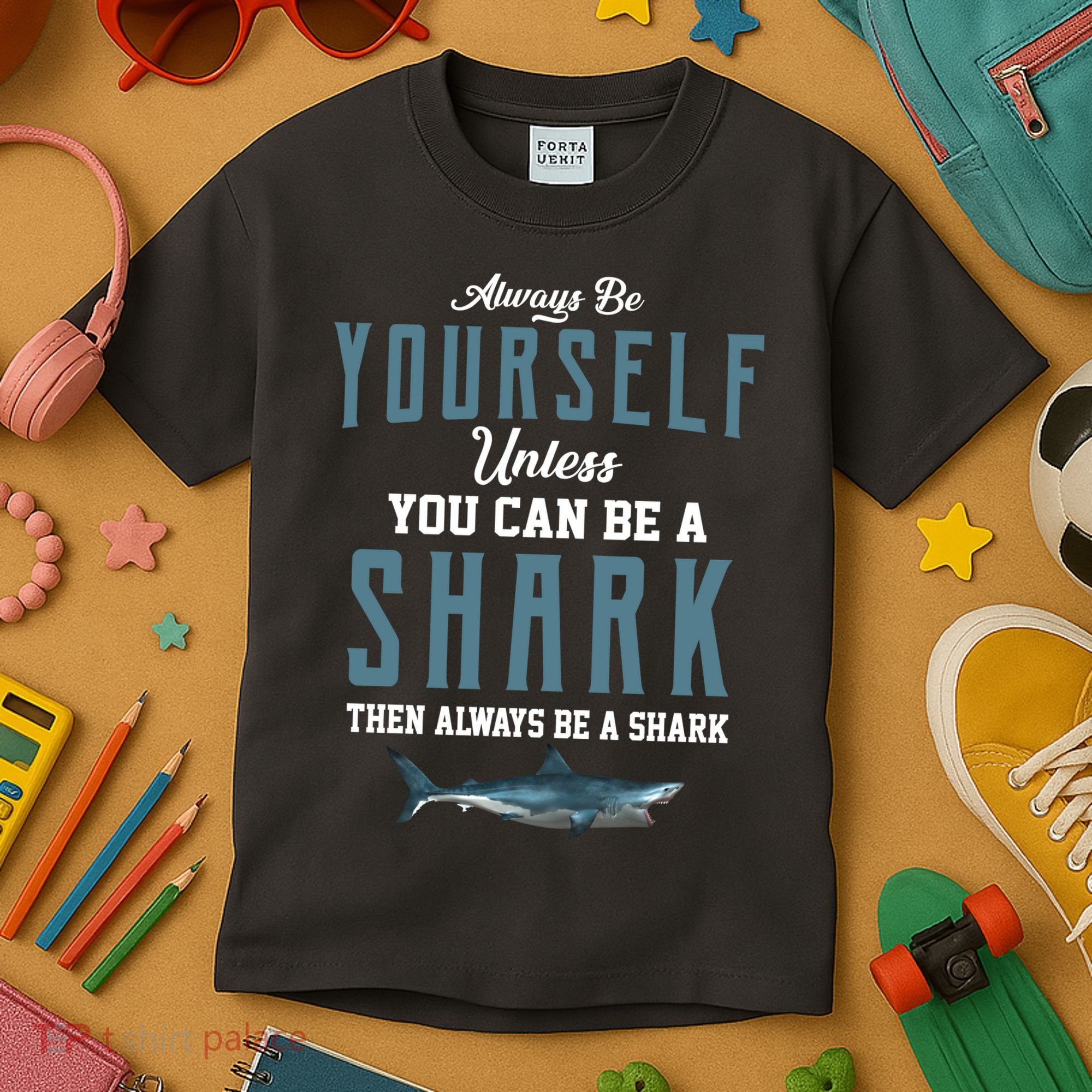 Always Be Yourself Unless You Can Be A Shark Kids T-Shirt