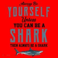 Always Be Yourself Unless You Can Be A Shark Santa Hat thumb 1