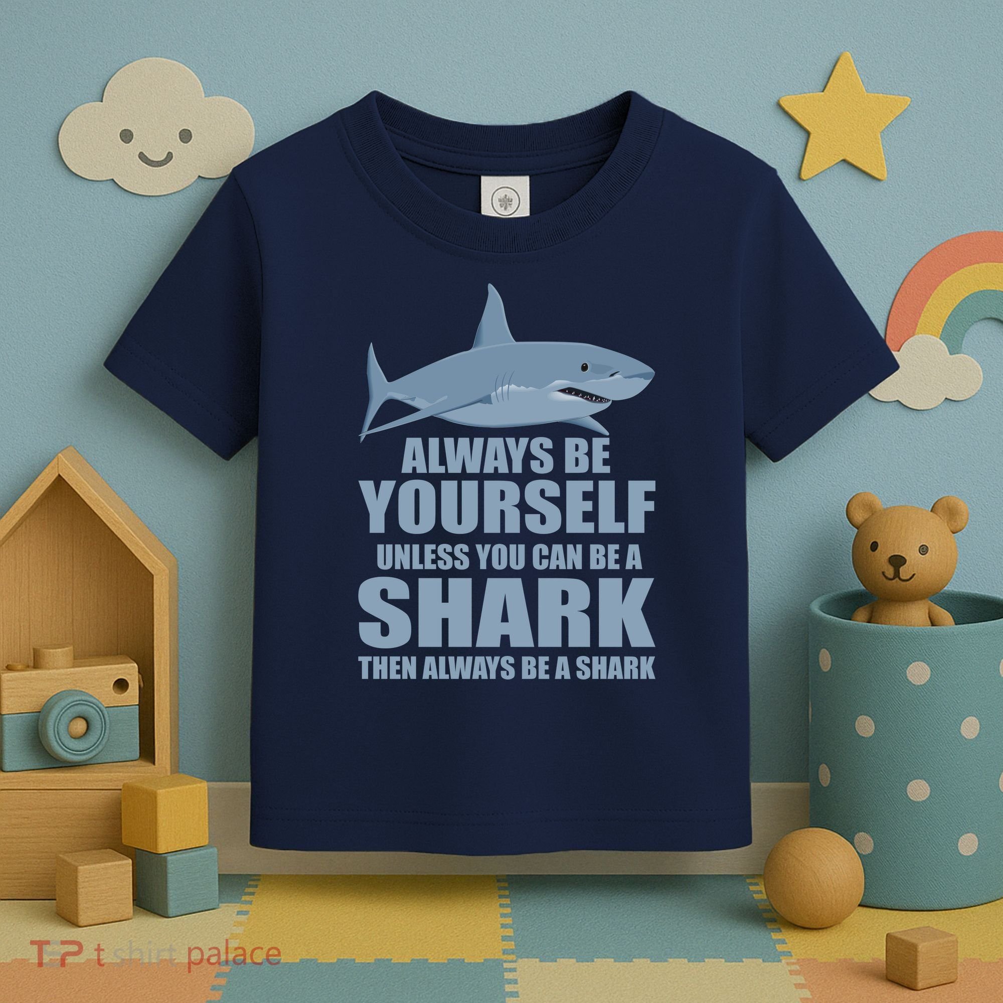 Always Be Yourself Unless You Can Be A Shark Funny Toddler T-Shirt