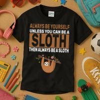 Always Be Yourself Unless You Can Be A Sloth Kids T-Shirt thumb 3