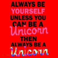 Always Be Yourself Unless You Can Be A Unicorn Santa Hat thumb 1