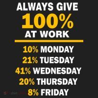 Always Give A 100% At Work Funny Tumbler thumb 3