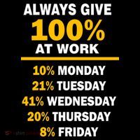 Always Give A 100% At Work Funny Kids T-Shirt thumb 4