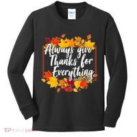 Always Give Thanks for Everything Ephesians 5:20 Kids Long Sleeve Shirt thumb 0
