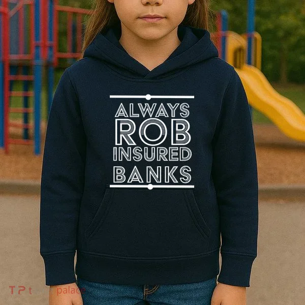 Always Rob Insured Banks Kids Hoodie