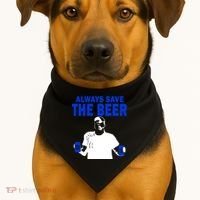 Always Save The Beers Funny USA-Made Doggie Bandana thumb 1