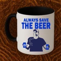 Always Save The Beers Funny Coffee Mug thumb 2