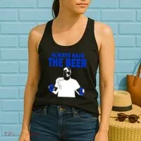 Always Save The Beers Funny Women's Tank Top thumb 2