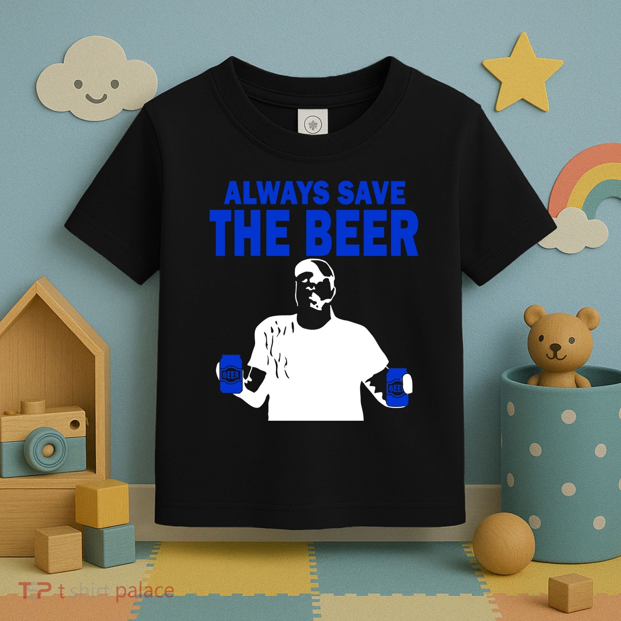 Always Save The Beers Funny Toddler T-Shirt