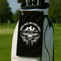 Always Take The Scenic Route Golf Towel thumb 2