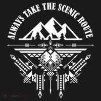 Always Take The Scenic Route Kids Hoodie thumb 5