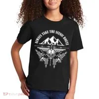 Always Take The Scenic Route Kids T-Shirt thumb 2