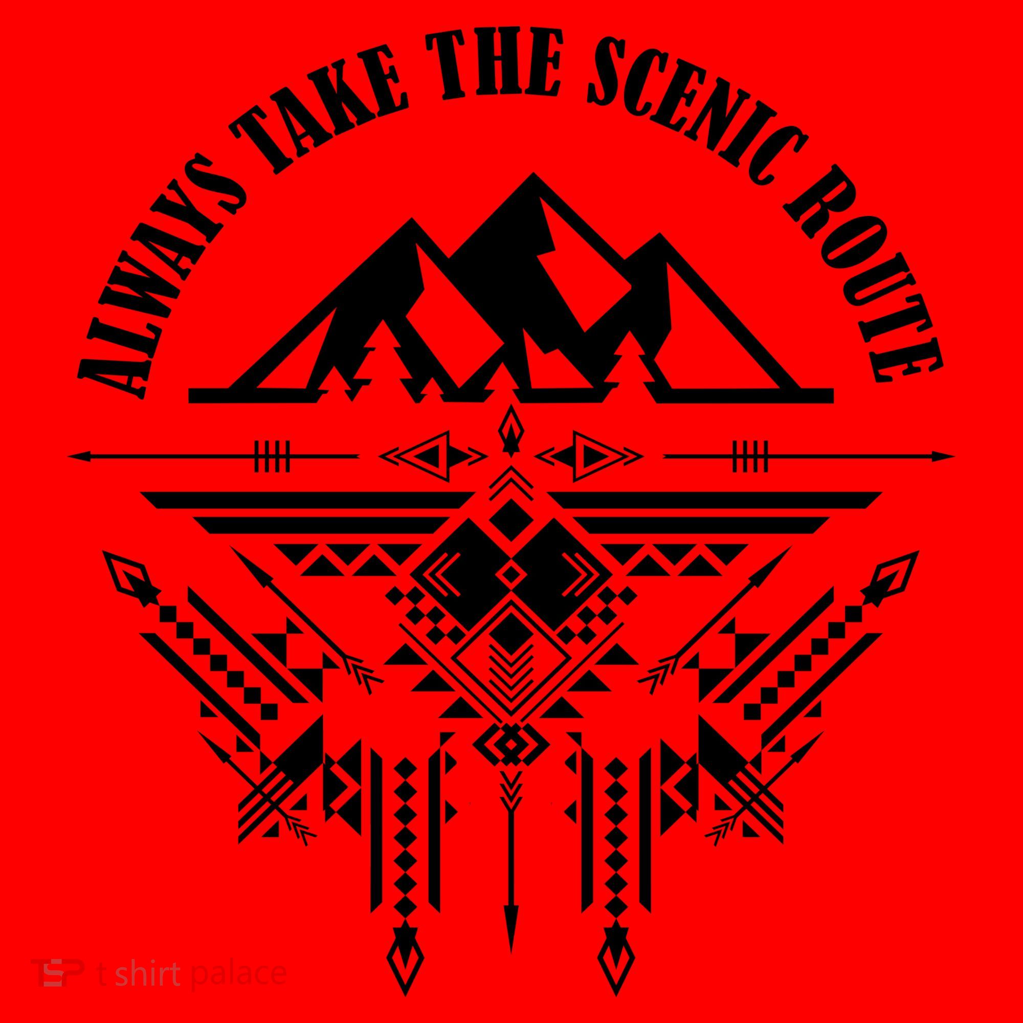 Always Take The Scenic Route Santa Hat