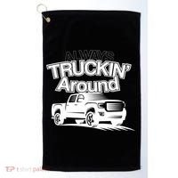 Always Truckin' Around Golf Towel thumb 0