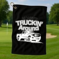 Always Truckin' Around Golf Towel thumb 1