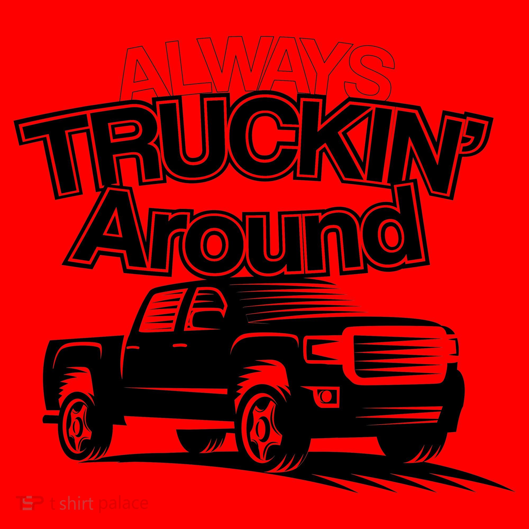 Always Truckin' Around Santa Hat