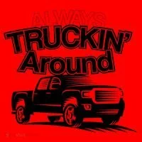 Always Truckin' Around Santa Hat thumb 1