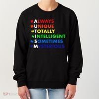 Always Unique Totally Intelligent Sometime Mysterious Women's Sweatshirt thumb 0