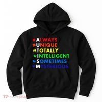 Always Unique Totally Intelligent Sometime Mysterious Hoodie thumb 0