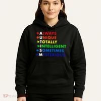 Always Unique Totally Intelligent Sometime Mysterious Hoodie thumb 5