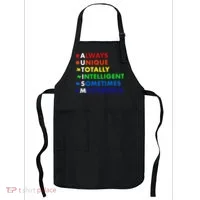 Always Unique Totally Intelligent Sometime Mysterious Apron thumb 0