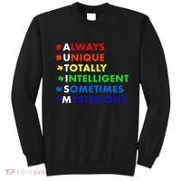 Always Unique Totally Intelligent Sometime Mysterious Sweatshirt thumb 0