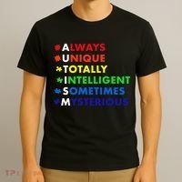 Always Unique Totally Intelligent Sometime Mysterious T-Shirt thumb 3