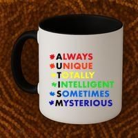 Always Unique Totally Intelligent Sometime Mysterious Coffee Mug thumb 2