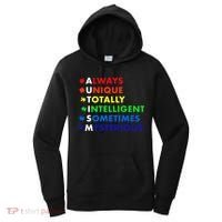 Always Unique Totally Intelligent Sometime Mysterious Women's Hoodie thumb 0