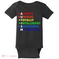 Always Unique Totally Intelligent Sometime Mysterious Baby Bodysuit thumb 0