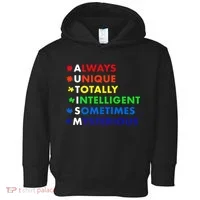 Always Unique Totally Intelligent Sometime Mysterious Toddler Hoodie thumb 0