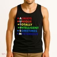 Always Unique Totally Intelligent Sometime Mysterious Tank Top thumb 3