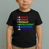 Always Unique Totally Intelligent Sometime Mysterious Toddler T-Shirt thumb 2