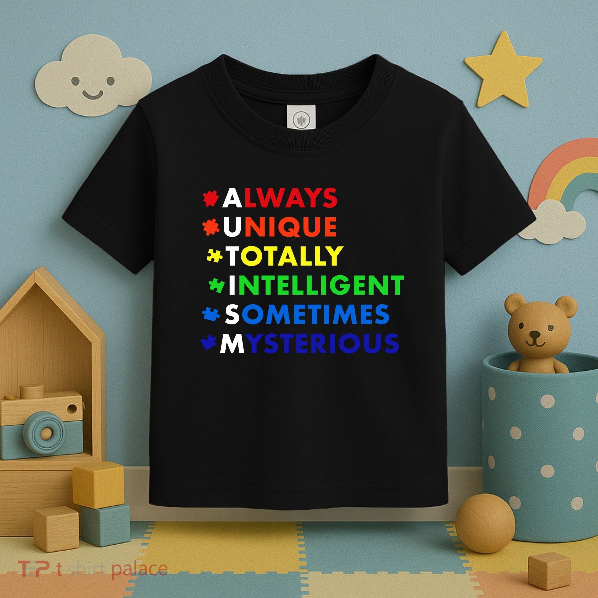 Always Unique Totally Intelligent Sometime Mysterious Toddler T-Shirt