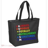 Always Unique Totally Intelligent Sometime Mysterious Tote Bag thumb 2