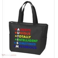 Always Unique Totally Intelligent Sometime Mysterious Tote Bag thumb 3