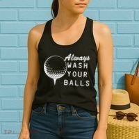Always Wash Your Balls Funny Golfing Women's Tank Top thumb 2