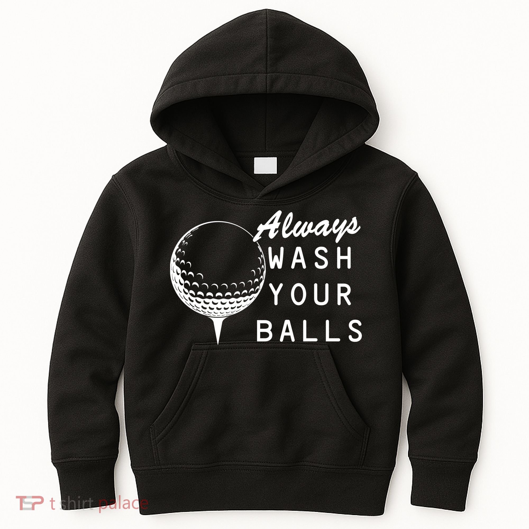 Always Wash Your Balls Funny Golfing Kids Hoodie