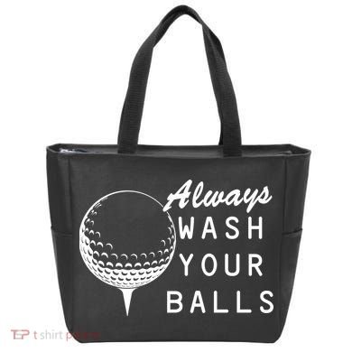 Always Wash Your Balls Funny Golfing Tote Bag