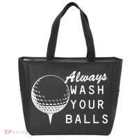 Always Wash Your Balls Funny Golfing Tote Bag thumb 0