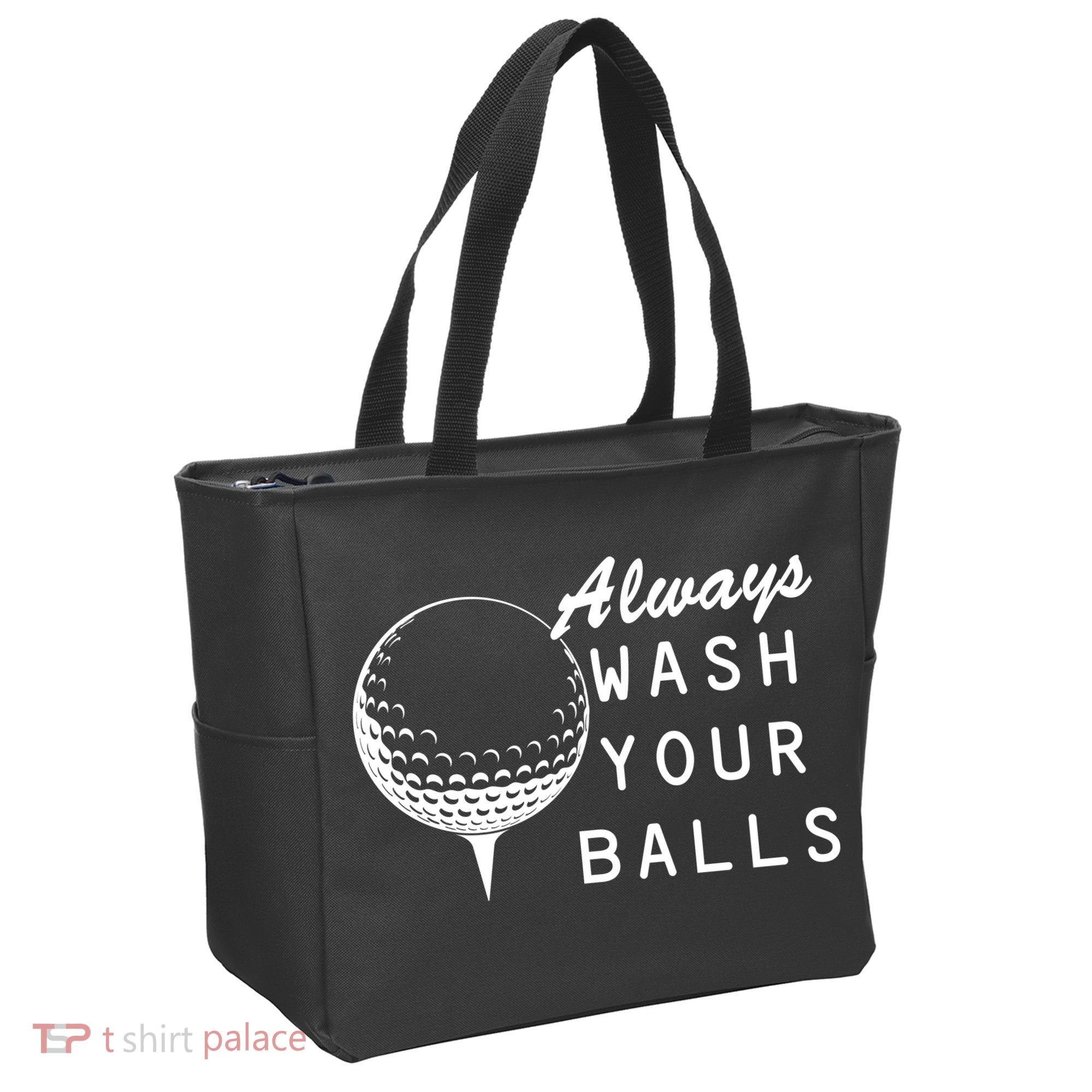 Always Wash Your Balls Funny Golfing Tote Bag