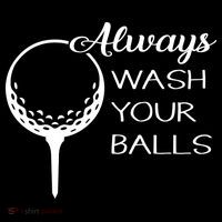 Always Wash YUour Ball Funny Golfing Women's Hoodie thumb 2