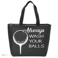 Always Wash YUour Ball Funny Golfing Tote Bag thumb 0