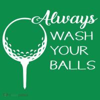 Always Wash YUour Ball Funny Golfing Kids Sweatshirt thumb 2