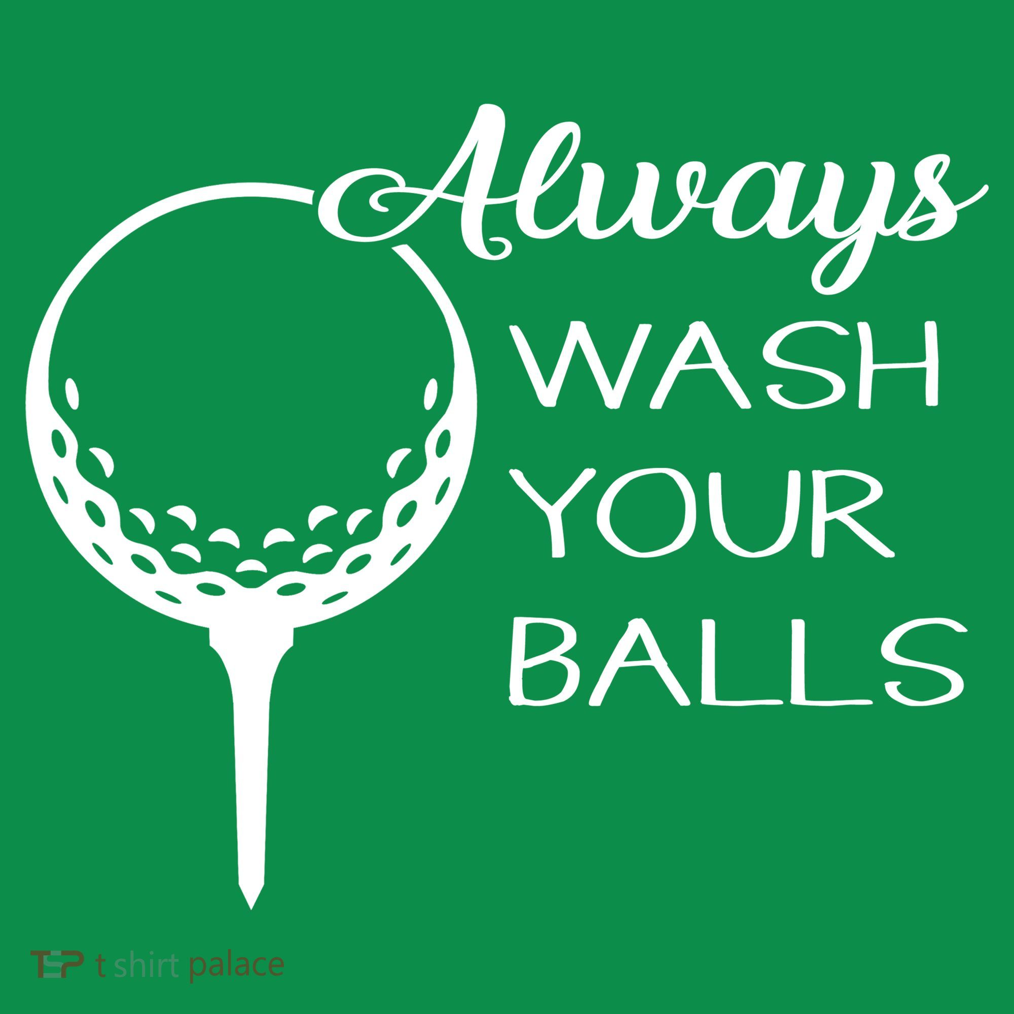 Always Wash YUour Ball Funny Golfing Kids Hoodie