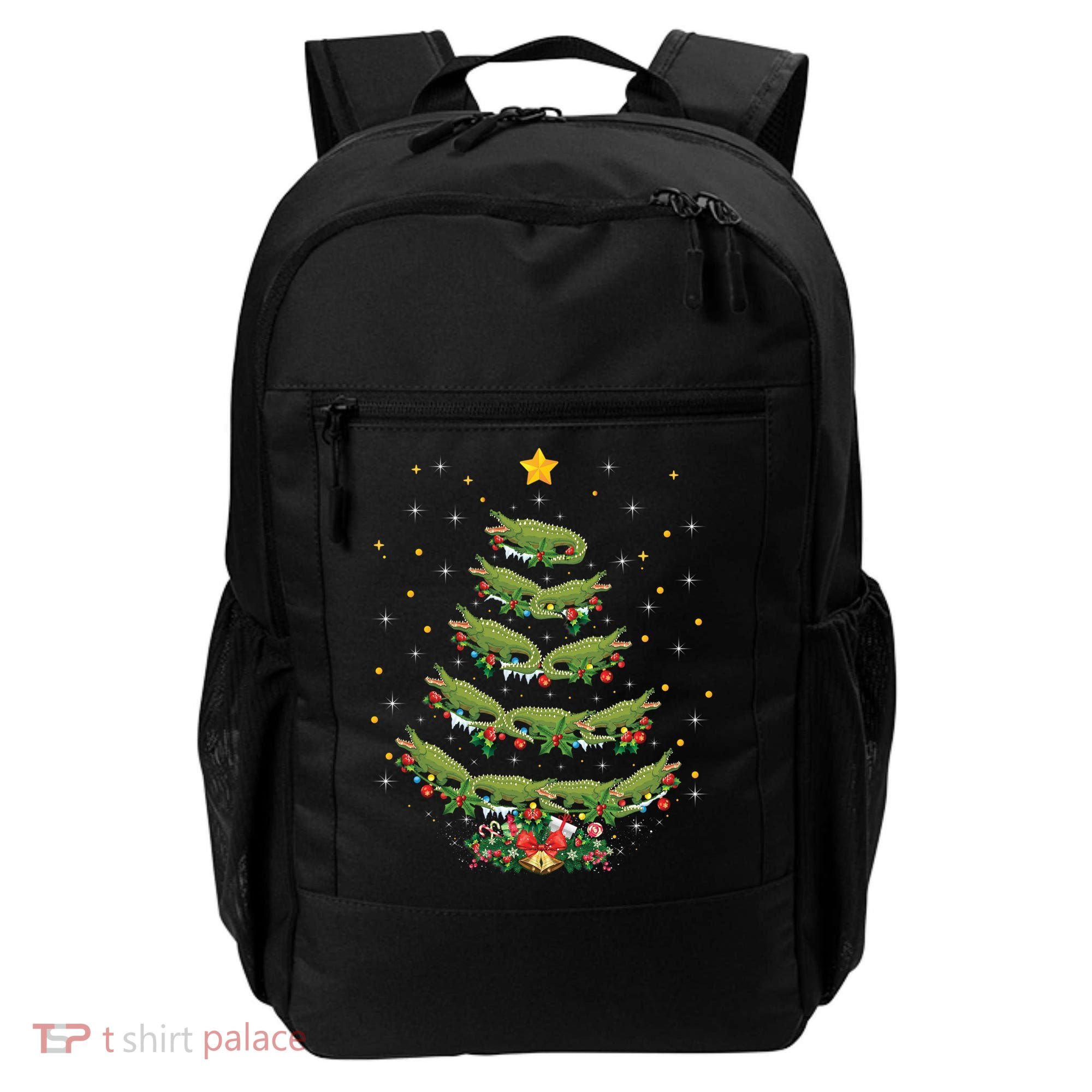 Alligator Lover Xmas Gift Alligator Christmas Tree Gift Backpack