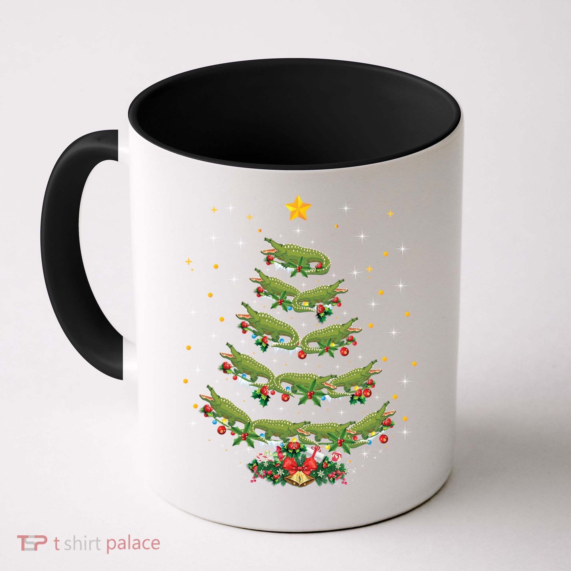Alligator Lover Xmas Gift Alligator Christmas Tree Gift Coffee Mug