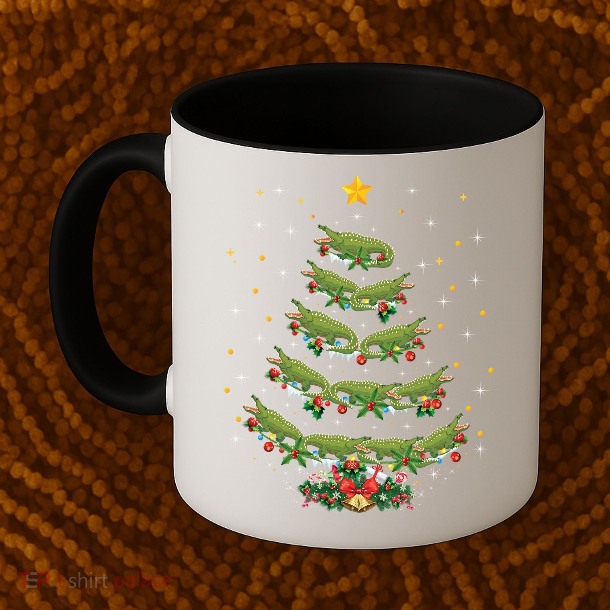 Alligator Lover Xmas Gift Alligator Christmas Tree Gift Coffee Mug